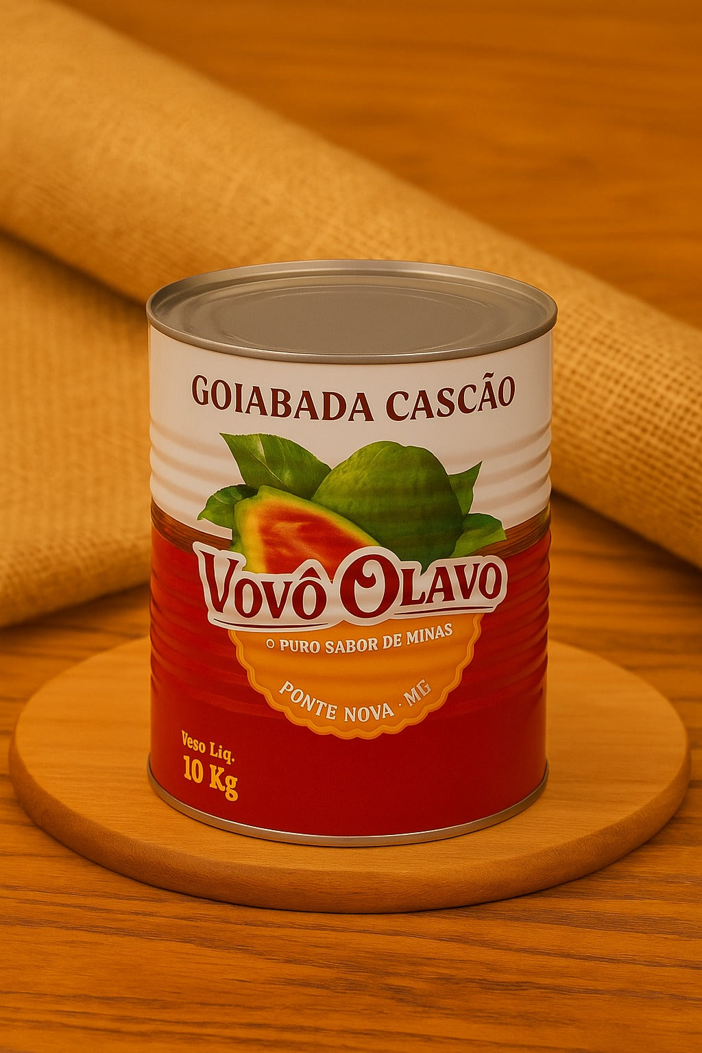 Goiabada Cascão Vovô Olavo Lata Industrial | Cremosa | Sem Glúten